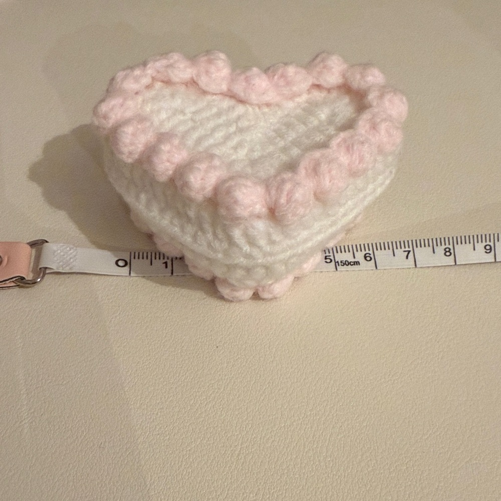 Handmade Crochet Heart Trinket Box 🤍
